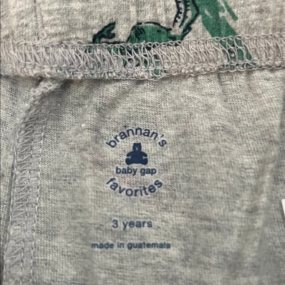 GAP Gray Dinosaur Print Joggers - 3T - Picture 4 of 6